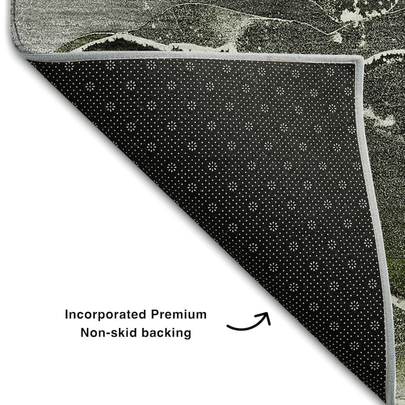 Premium Washable Super Soft Abstract Contemporary Mayfield Rug