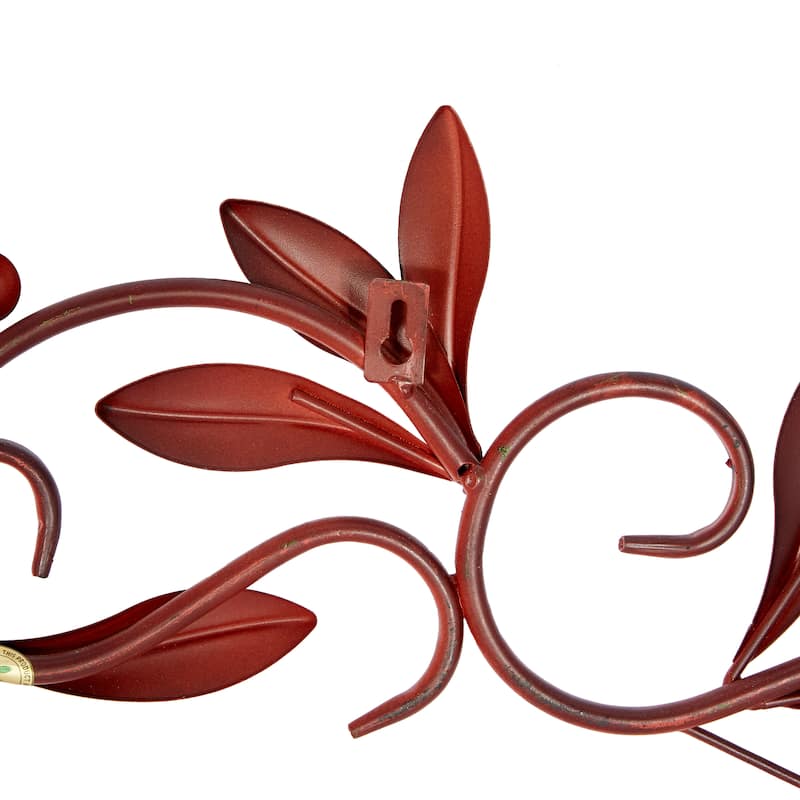 Brown Metal Leaf Wall Decor
