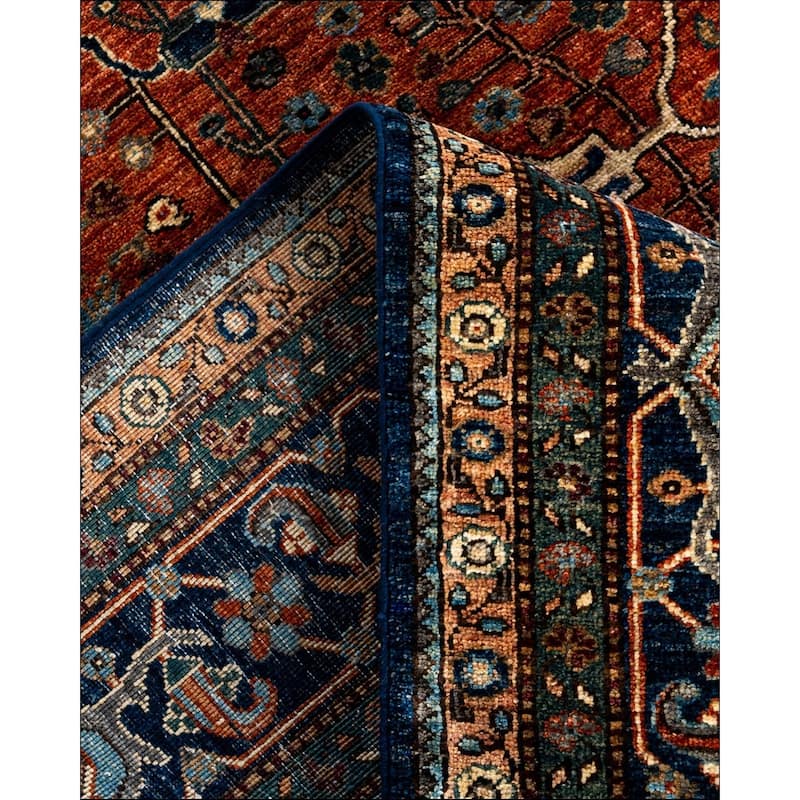 Serapi One-of-a-Kind Hand-Knotted Area Rug - Orange, 8' 2" x 9' 6" - 8' 2" x 9' 6"
