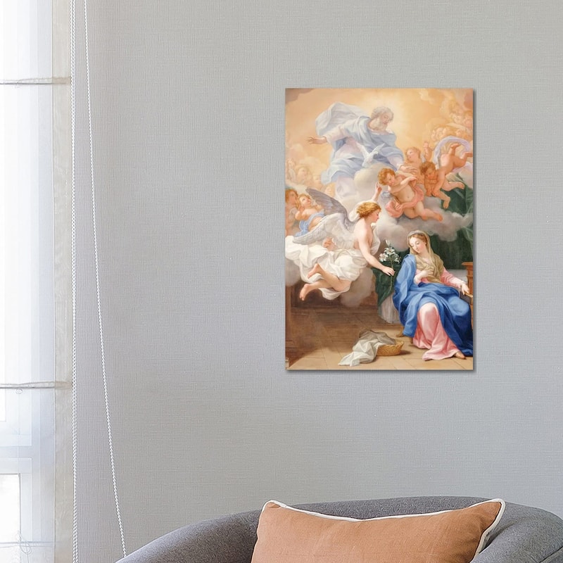 iCanvas "The Annunciation" by Giovanni Odazzi Canvas Print - 26x18x1.5
