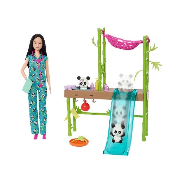 slide 2 of 5, Barbie Panda Care and Rescue Playset - Multi