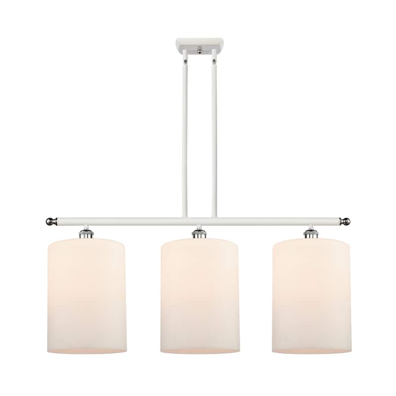 Innovations Lighting 516-3I-10-36-L Cobbleskill Linear Cobbleskill 3 - White and Polished Chrome / Matte White