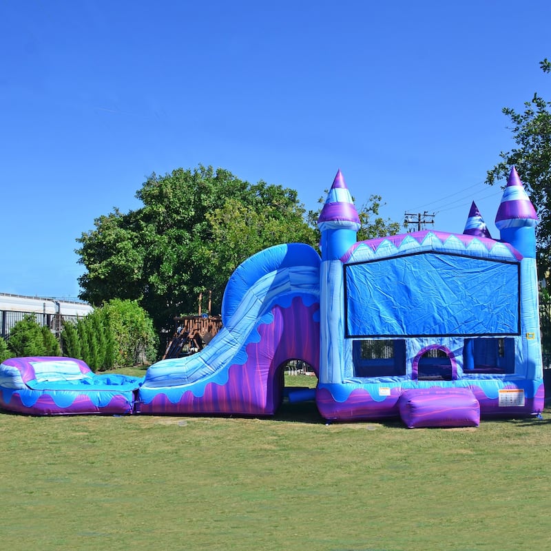 JumpOrange Fantastic Commercial Grade Bounce House Water Slide with Detachable Pool for Kids & Adults (with Air Blower)