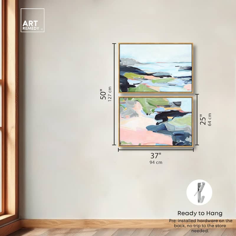 Between Seasons I Canvas Set of 2 by Art Remedy