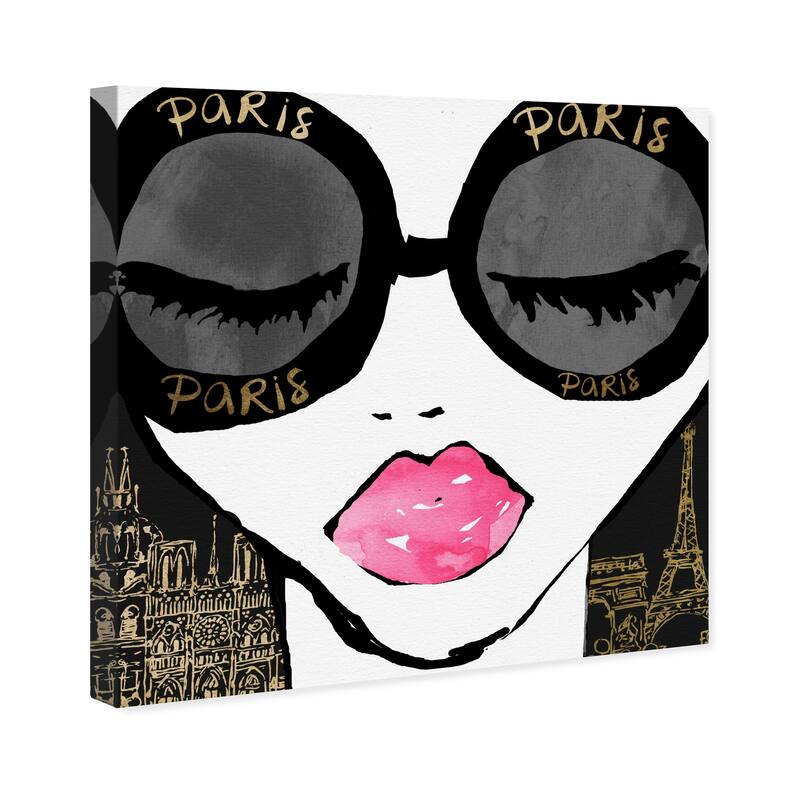Wynwood Studio Canvas Fashion and Glam Ready For Paris Gold Gold and Glam Wall Art Canvas Print