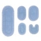 preview thumbnail 43 of 58, Hampton Crochet Bathmat 100% Cotton Non-Slip Bathroom Rug Set, Machine Washable Bath Rug, 5 Piece Bath Mat Set with Contour