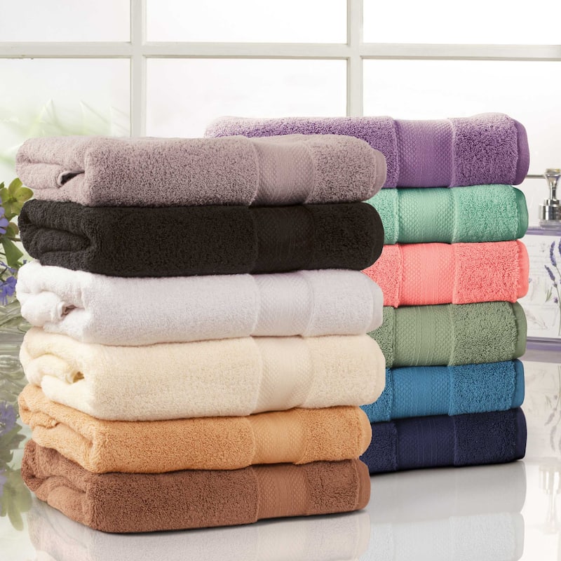 Turkish Cotton 12 Piece Solid Plush Heavyweight Towel Set by Superior