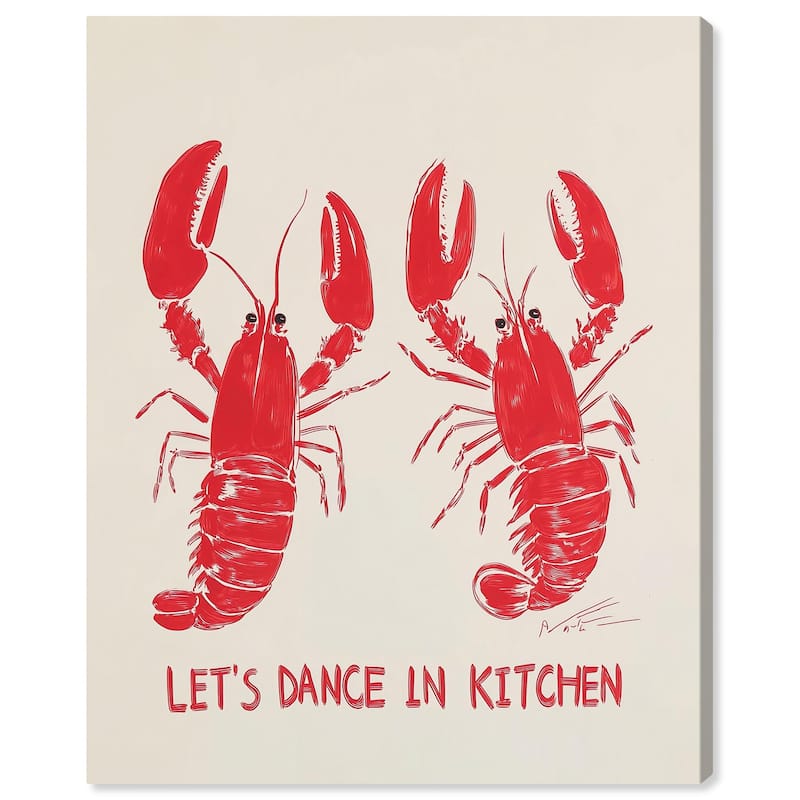 Let's Dance In Kitchen Canvas by Art Remedy, Gallery Wrapped - 30" x 36"