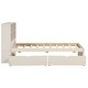 preview thumbnail 9 of 13, White Platform Twin Bed Frame with 2 Drawers, USB Charg