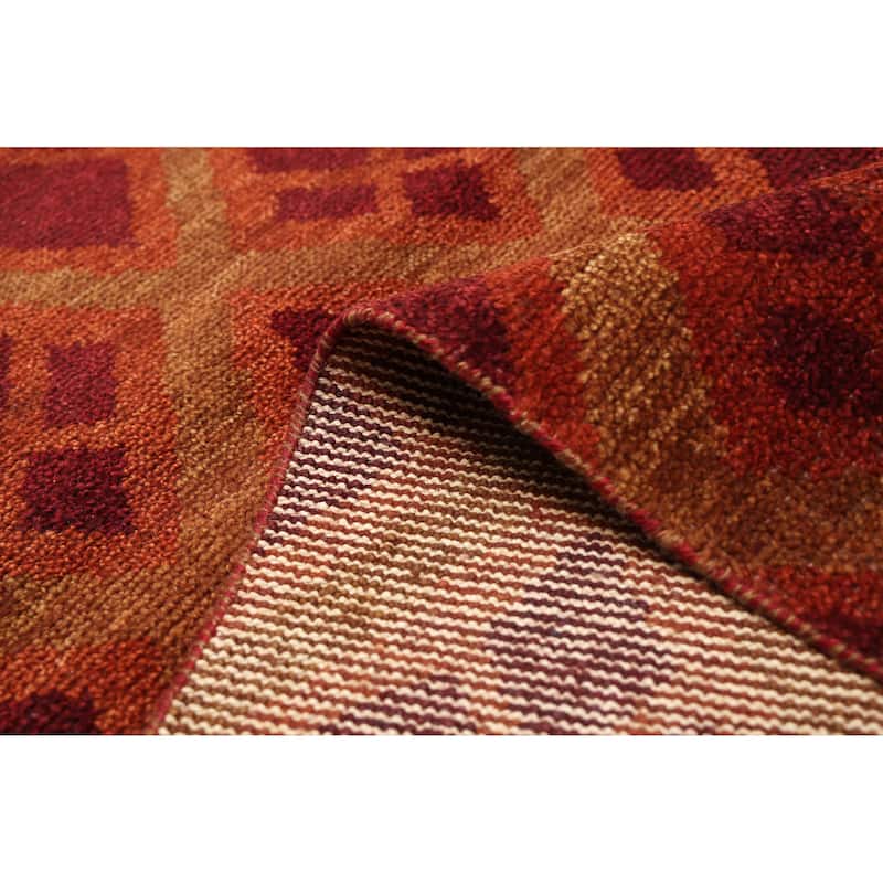 ECARPETGALLERY Hand-knotted Tangier Dark Copper Wool Rug - 5'2 x 7'6