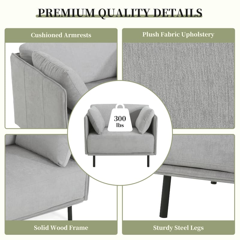 Rustic Padded Chair Office Chair Vanity Chair Side Chair Reception Chair Leisure Chair with Steel Legs