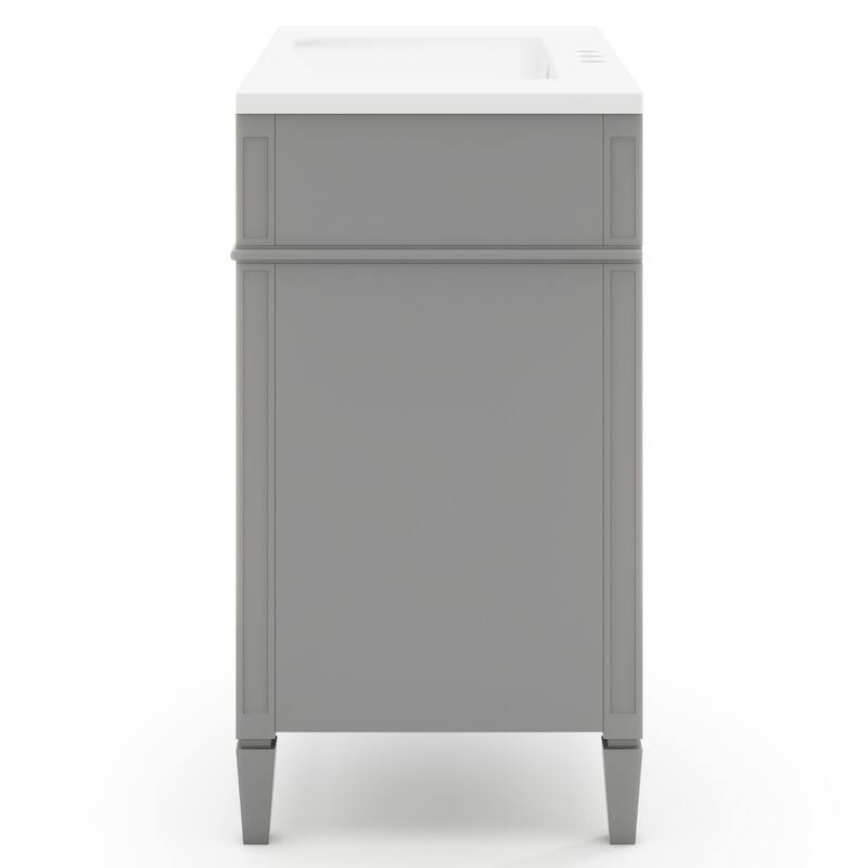 36"Wall Mounted Bathroom Vanity with Resin Sink