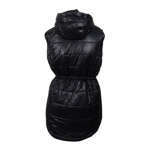 plus size hooded puffer vest