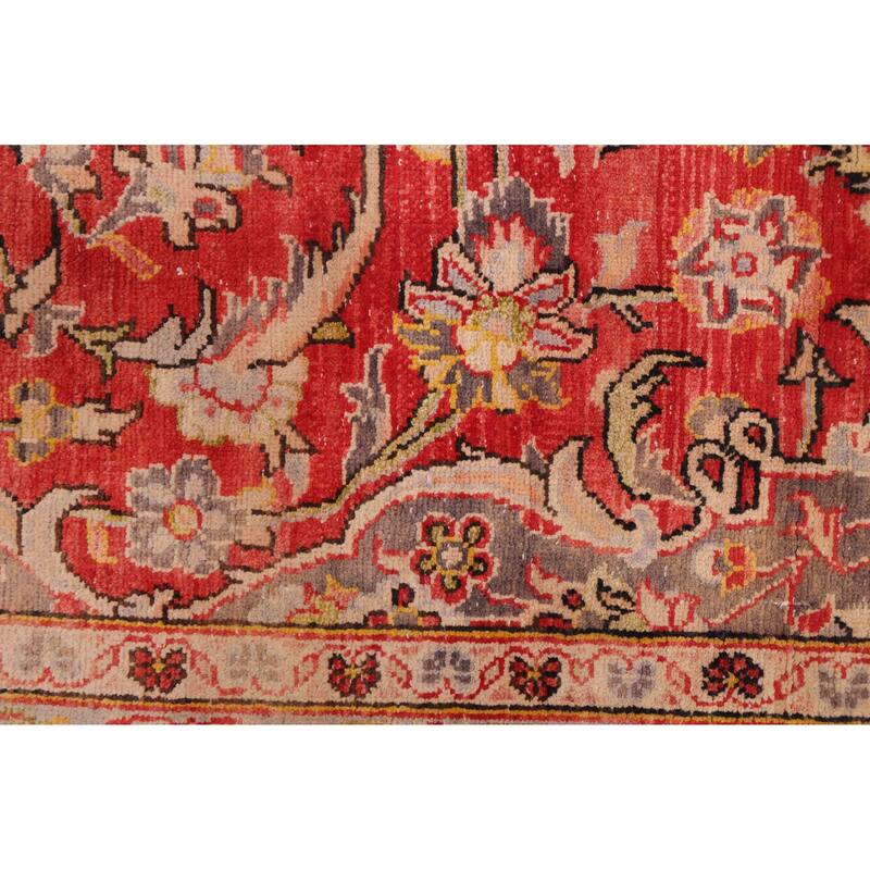 ECARPETGALLERY Hand-knotted Antalya Vintage Red Wool Rug - 8'0 x 12'8