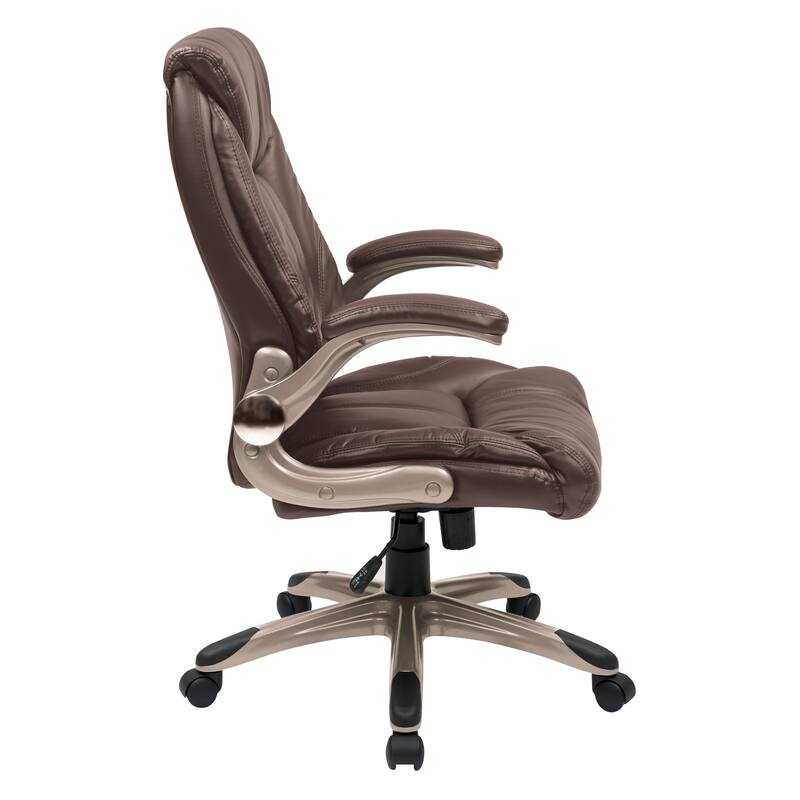 Faux Leather Mid-Back Office Chair