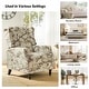 preview thumbnail 25 of 63, HULALA HOME Damaris Mid-Century Modern Manual Pushback Recliner with Wingback Design Set of 2