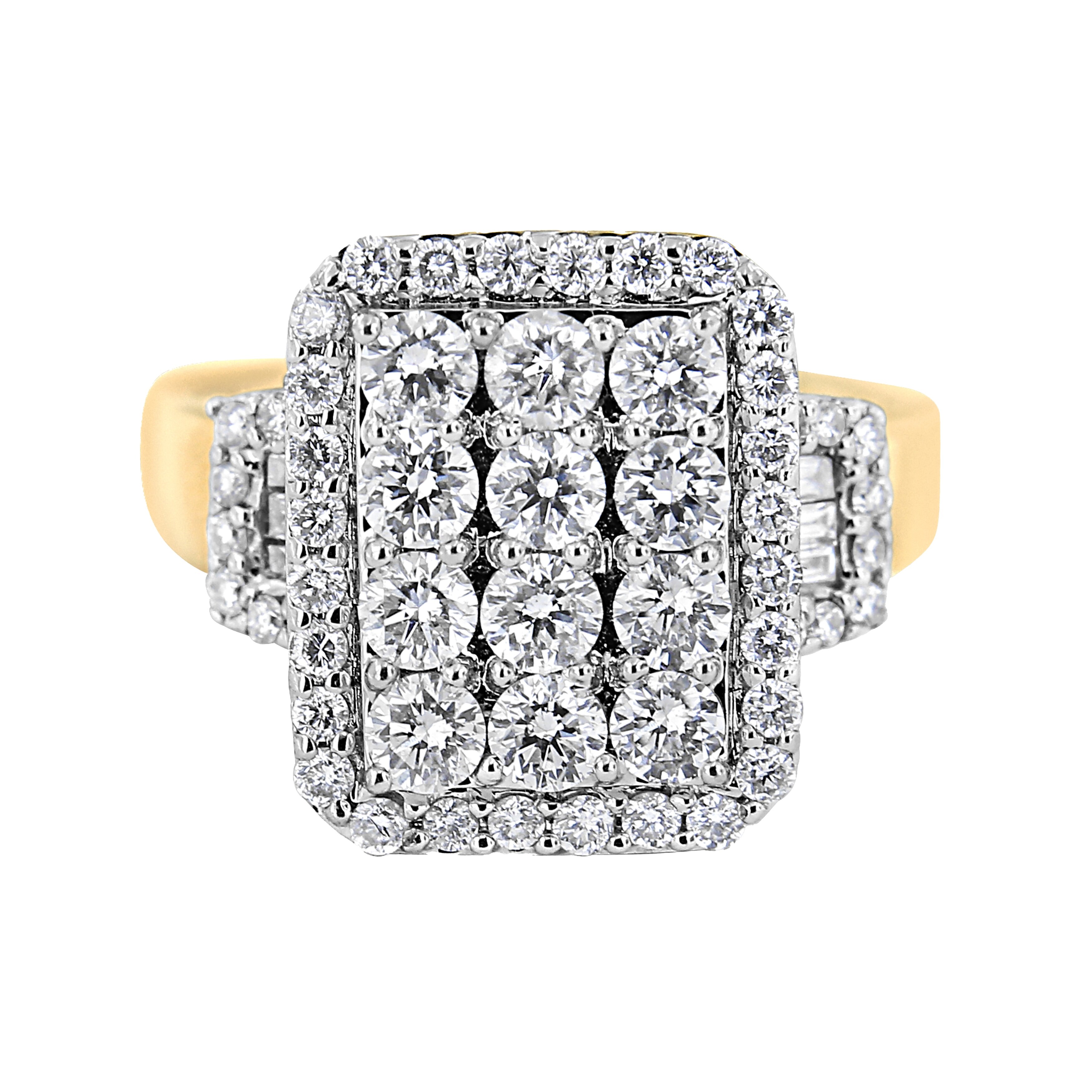 Jewels By Lux Sterling Silver Mens Round Diamond Rectangle Cluster Fashion Ring 1/3 Cttw In Pave Setting I2-I3 clarity; J-K color Jewels By Lux Sterling Silver Mens Round Diamond Rectangle Cluster Fashion Ring 1/3 Cttw In Pave Setting I2-I3 clarity; J-K color