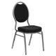 Option Black Pattern Fabric/ Silver Vein Frame