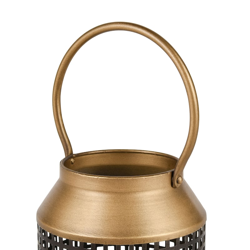 Elk Home Rawmarsh Dark Bronze Metal 6.25 Inch Wide Lantern - N/A