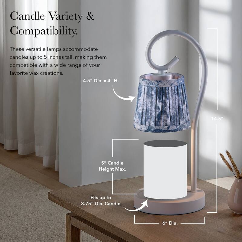 Perry Candlewarmer Lamp with Timer - Dimmable Wax Melt Heater, 3 Lighting Modes & Auto Shutoff