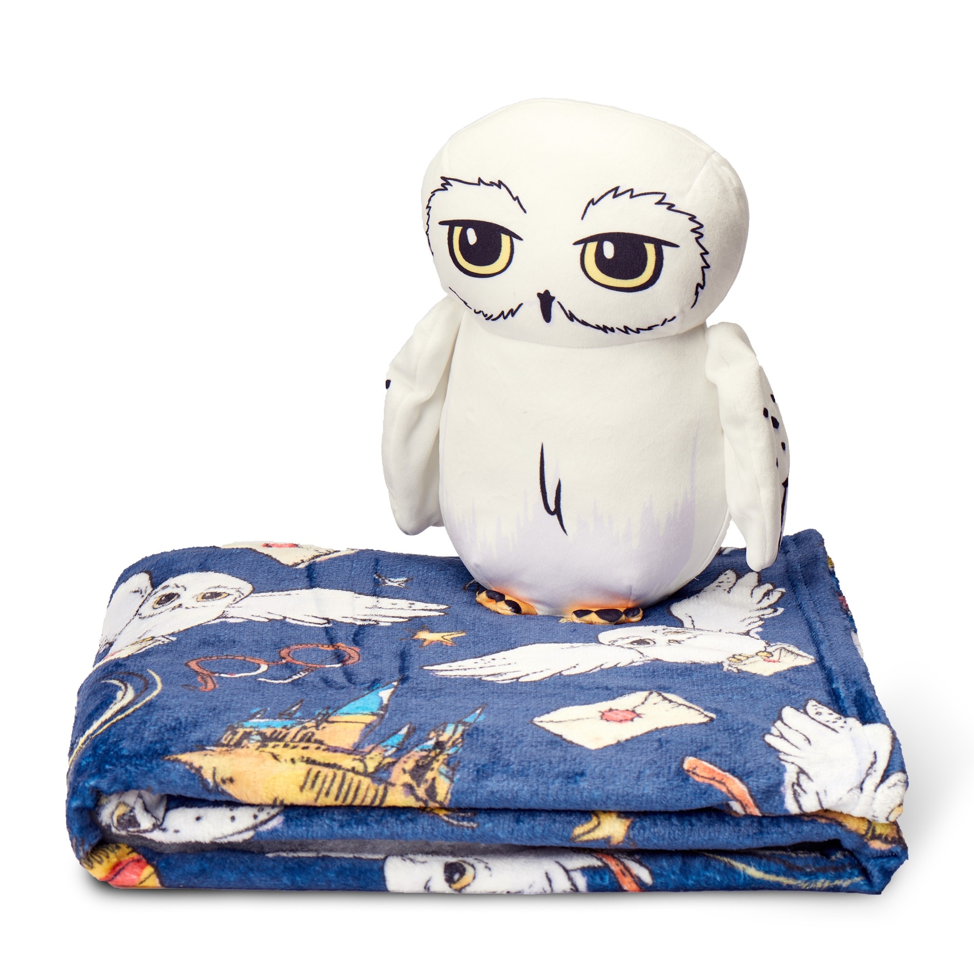 Warner Brothers Harry Potter Silk Touch Throw Blanket and 11 Inch Hugger Set