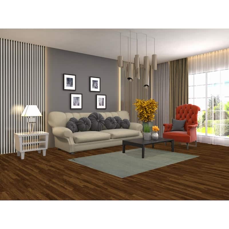 Gabbeh Modern Rug Hand-Knotted Green Wool Carpet - 4'0" x 5'10"