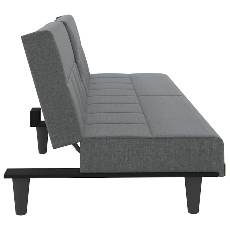 vidaXL Sofa Bed Convertible Sofa Bed with Cup Holders for Living Room Fabric - 78.7" x 35" x 27.6"