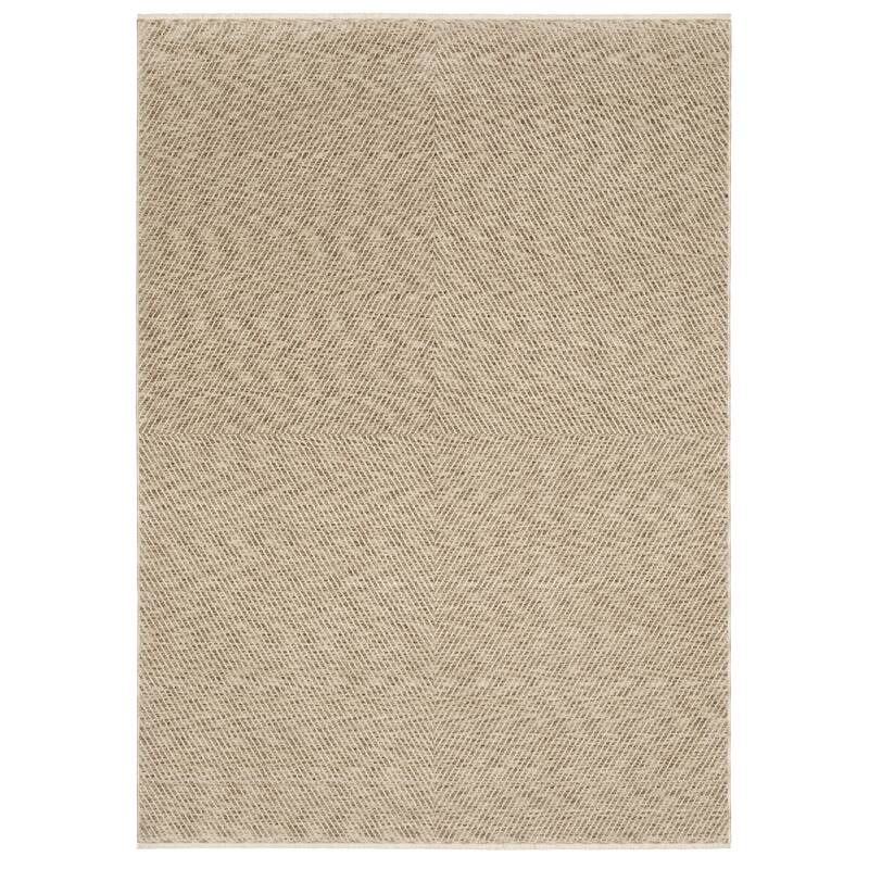 Style Haven Estella Textured Lines Beige/ Tan Area Rug - 5' 3" x 7' 6" - Rectangle