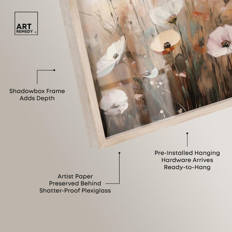 Delicate Flowers in Bloom Shadowbox by Art Remedy