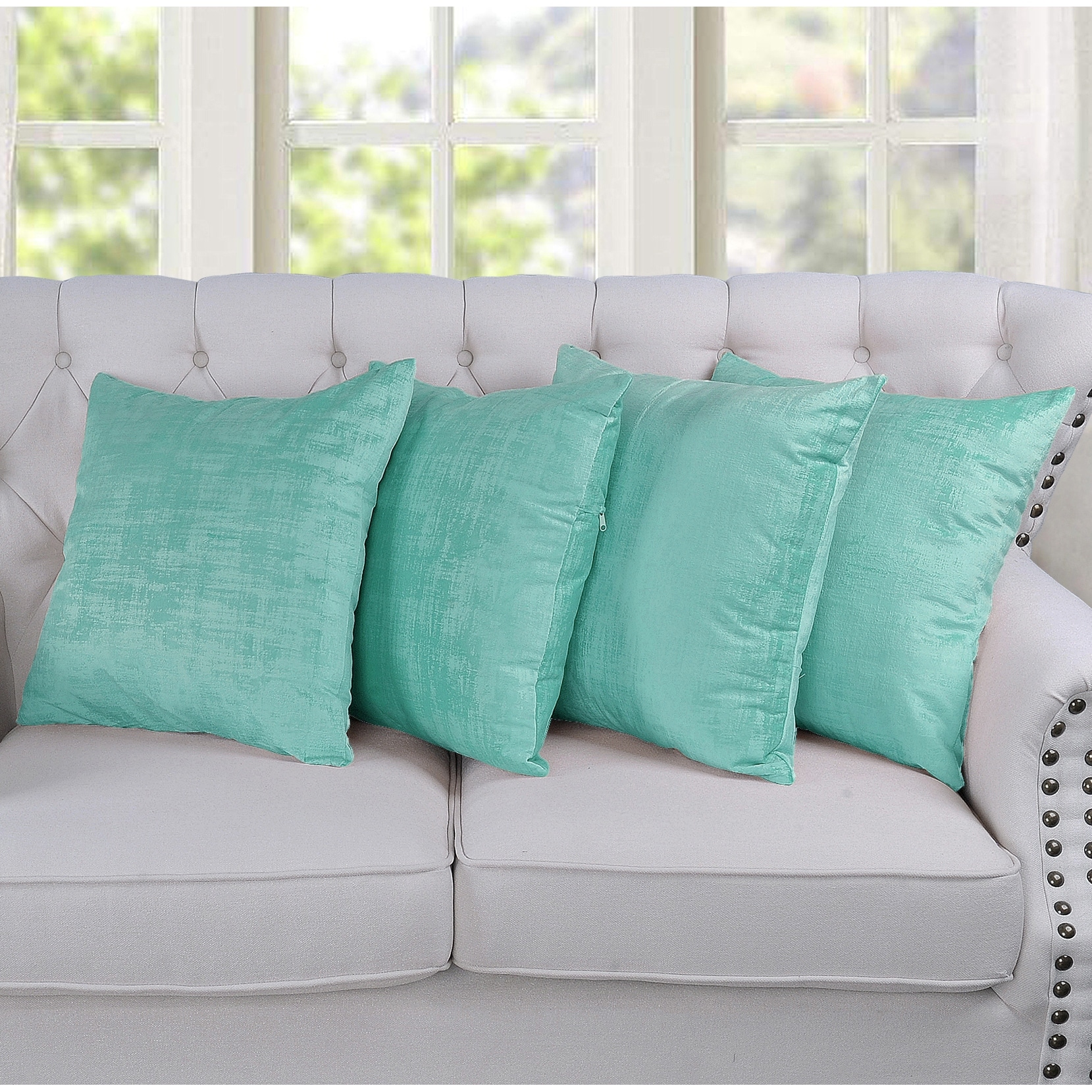 Textured Velvet 2 Piece Or 4 Piece Pillow Shell Set No Insert On Sale Overstock