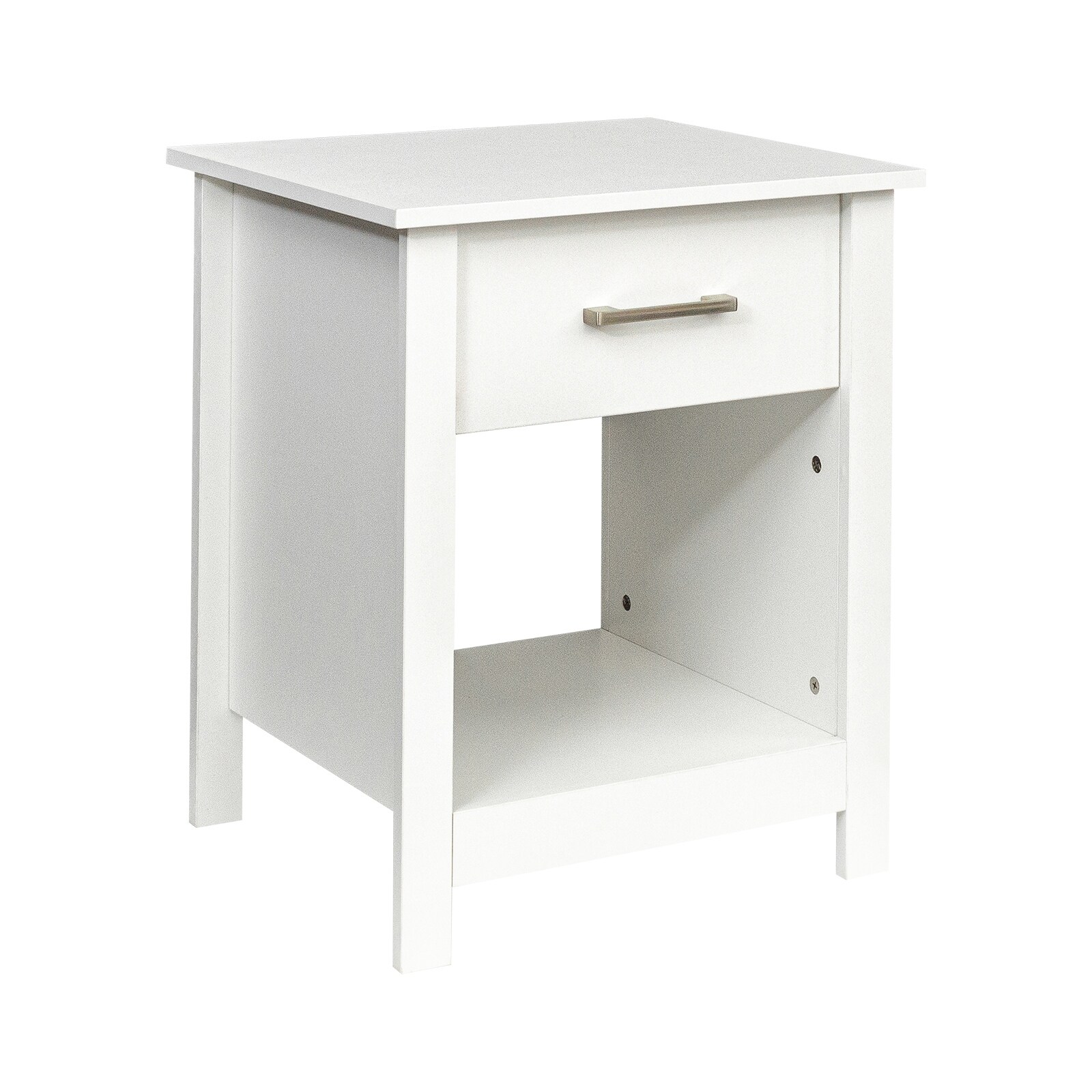 Modern NightStand with Drawer, Solid One Drawer Nightstand Bedside Table
