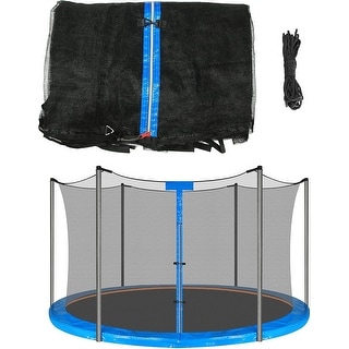 Zoyemone Trampoline Safety Enclosure Net - Replacement Net For 10FT, 12FT, 14FT Round Frame Trampolines