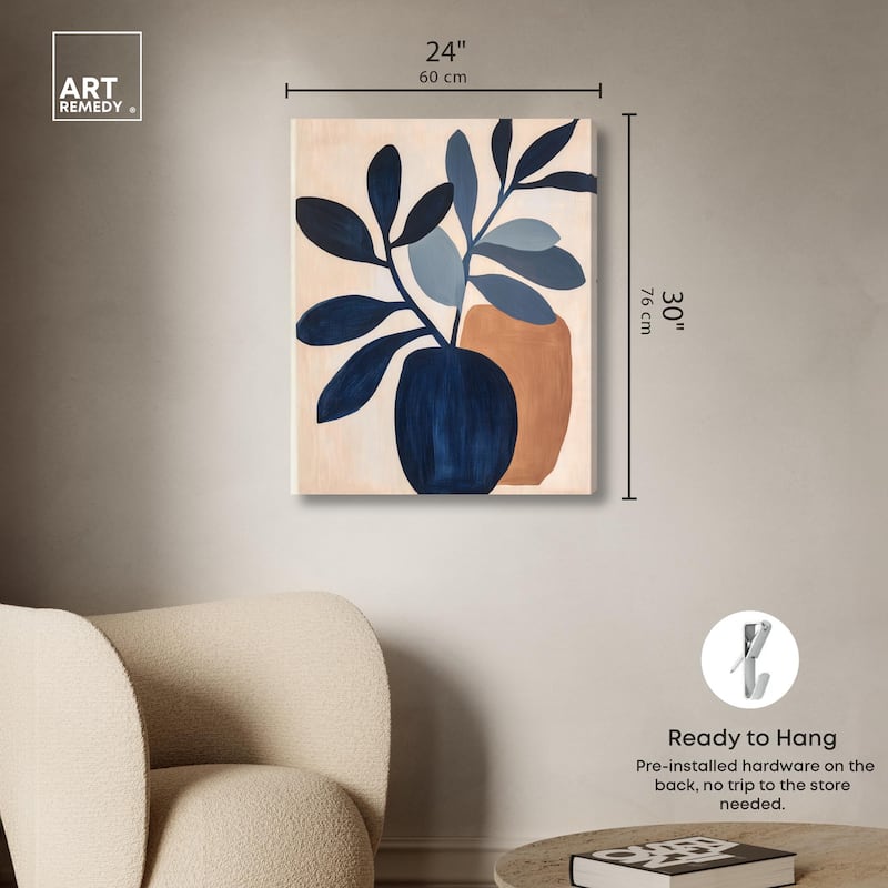 Blue Matisse Jar I Canvas by Art Remedy, Gallery Wrapped