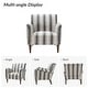 preview thumbnail 31 of 48, HULALA HOME Seip Modern Striped Arm Chair with Spindle Wood Legs Set of 2