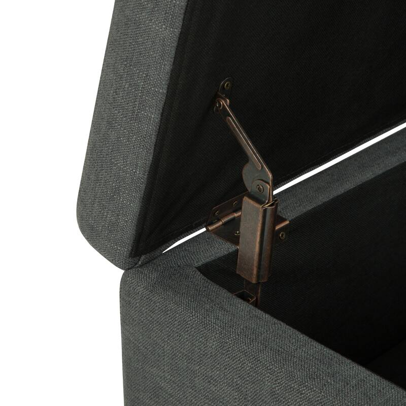WYNDENHALL Garret 48 inch Wide Contemporary Rectangle Storage Ottoman