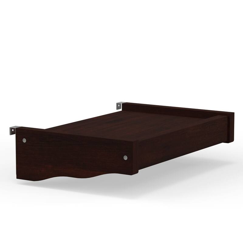 Arca Wood Twin Over Twin Bunk Bed, Hanging Nightstand, and Trundle