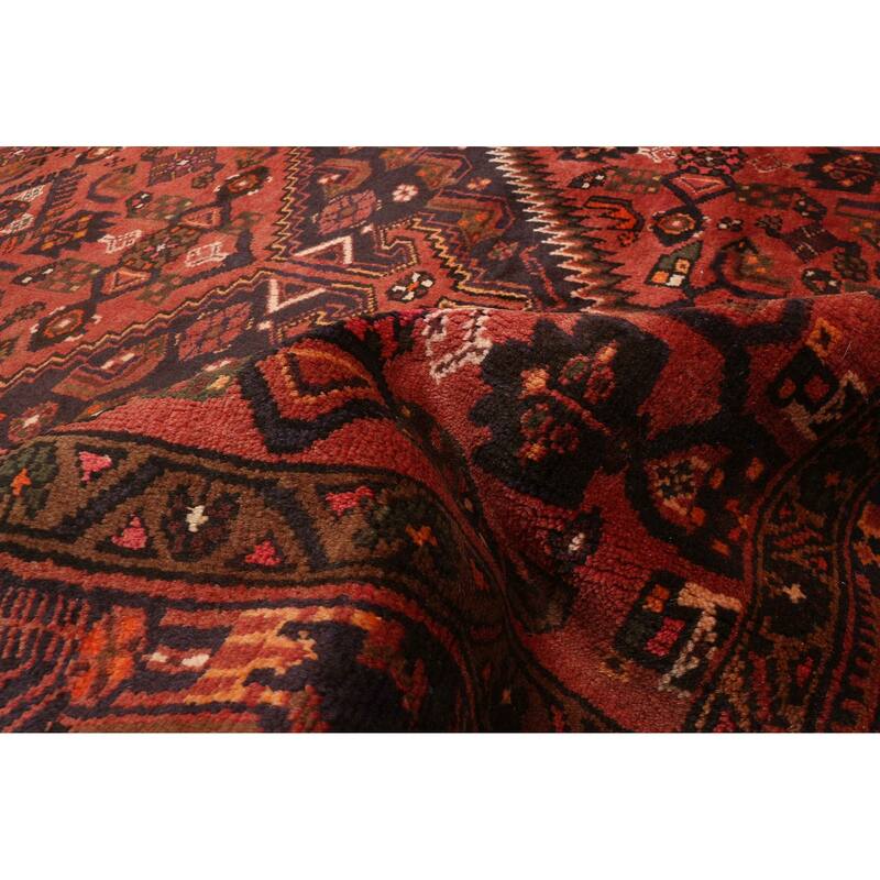 ECARPETGALLERY Hand-knotted Andelz Red Wool Rug - 4'5 x 7'1