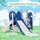 preview thumbnail 35 of 36, 5 in 1 Toddler Slide and Swing Set, Kids Playground Climber Slide Playset with Basketball Hoop Freestanding Combination