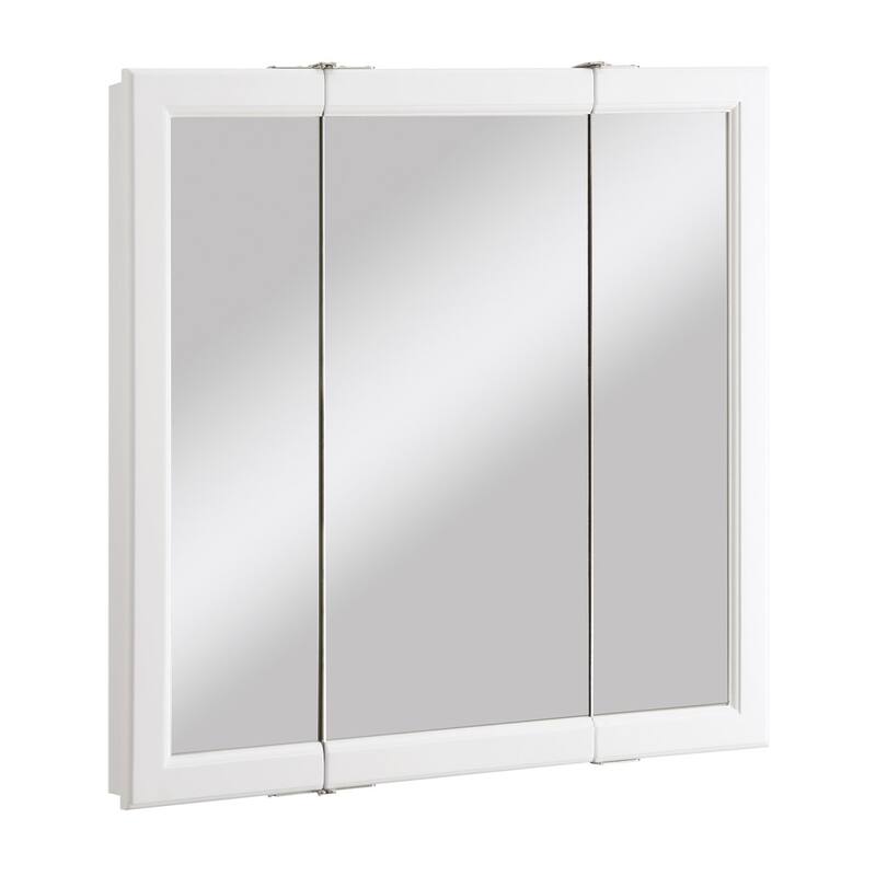 Design House Wyndham 30 inches W x 4.75 inches D x 30 inches H Bathroom Medicine Cabinet Mirror, White