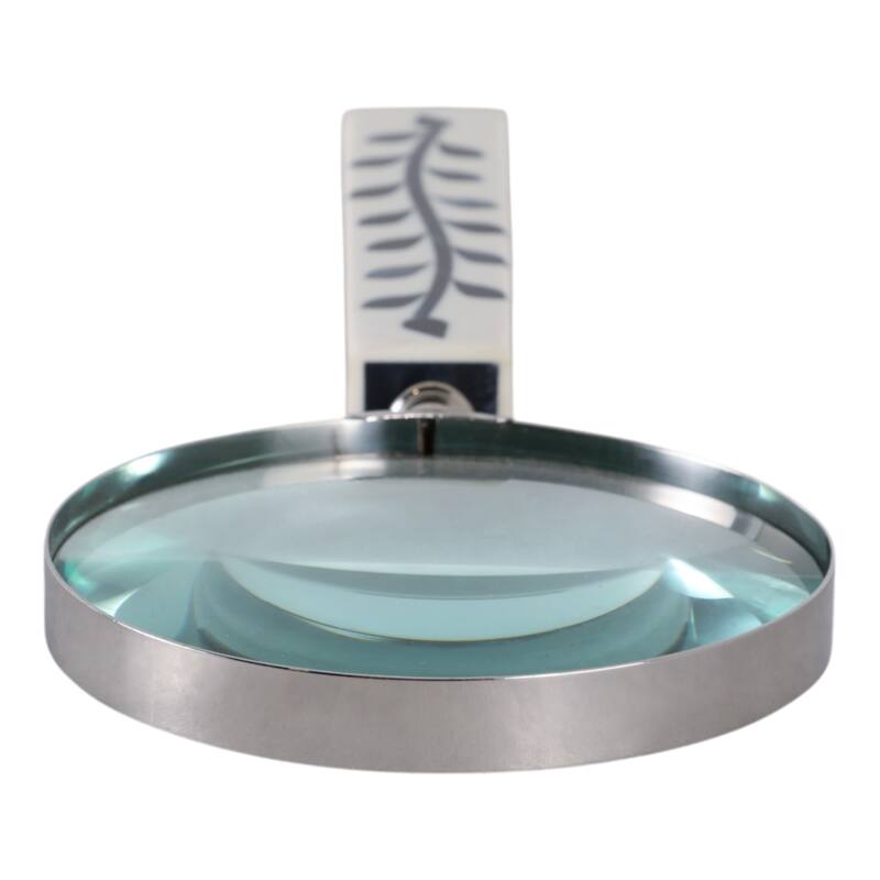 Resin Decorative Objects Glass Leaf Handle Magnifying - 10" Blue - 4" x 1" x 10"