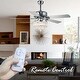 preview thumbnail 45 of 61, Bella Depot 52" Modern Reversible Crystal Ceiling Fan with Remote Control and Light Kit