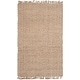 preview thumbnail 9 of 9, SAFAVIEH Handmade Natural Fiber Iqrame Jute Fringe Rug 5' x 8' - Natural - Rectangle
