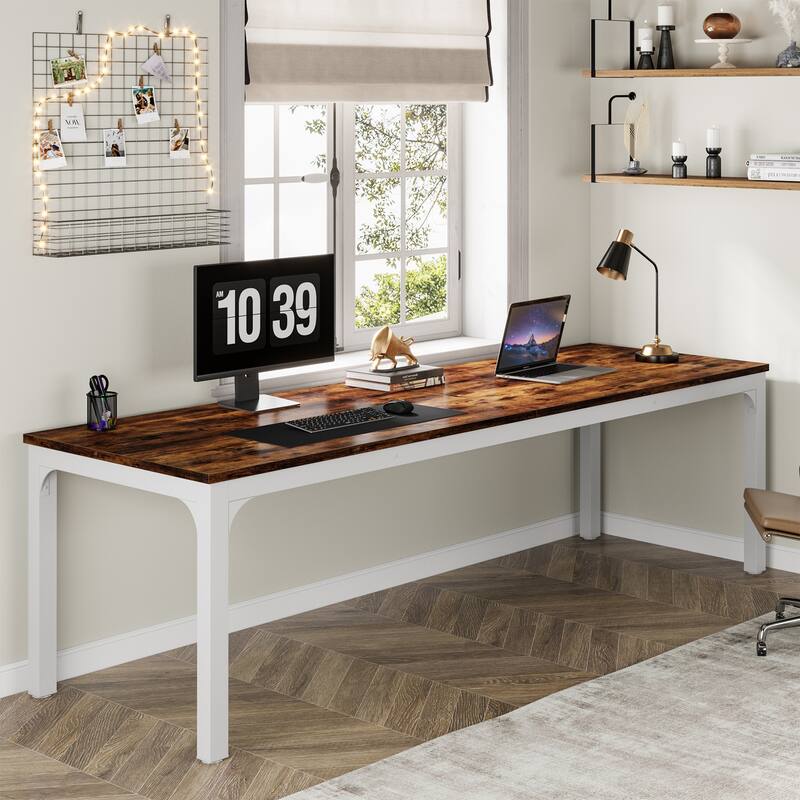 78.74 inch Extra Long 2 Person Double Computer Desk for Home Office