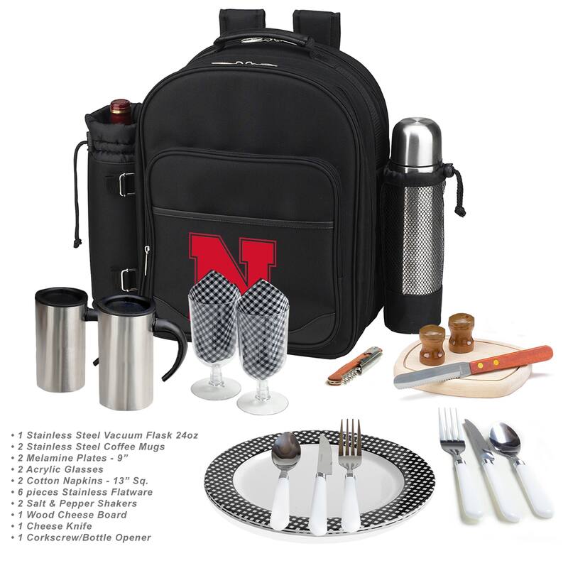 NCAA Nebraska Cornhuskers 2-Person Coffee Picnic Backpack