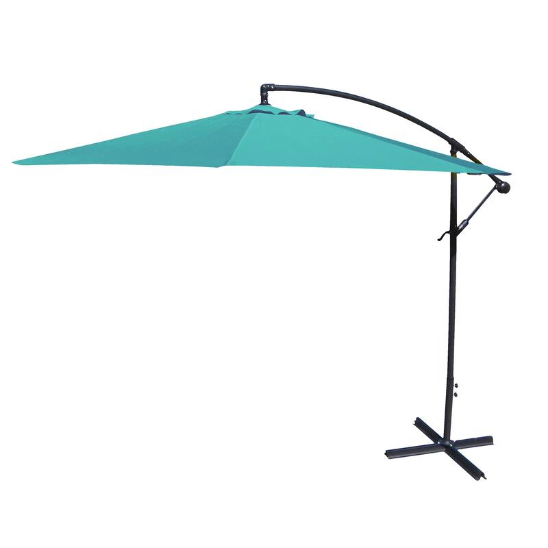 9.5' Octagon Offset Cantilever Patio Umbrella with Crank Opening