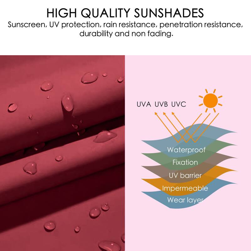 Kozyard Atlantics Outdoor 10'x13' Extra Large BBQ Grill Pergola with Sun Shade Gazebo Canopy