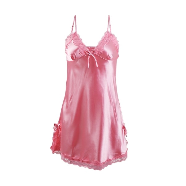 satin and lace nightgown