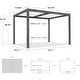 preview thumbnail 24 of 74, PURPLE LEAF Outdoor Louvered Pergola with Adjustable Metal Roof for Patio Pergola