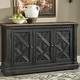 preview thumbnail 7 of 6, Tyler Creek Lattice Black/Grey Oak Plank Dining Room Server