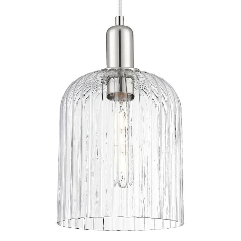 Innovations Lighting 716-1P-G559-8CL Bridal Veil 8" Wide Cord Hung - Polished Nickel